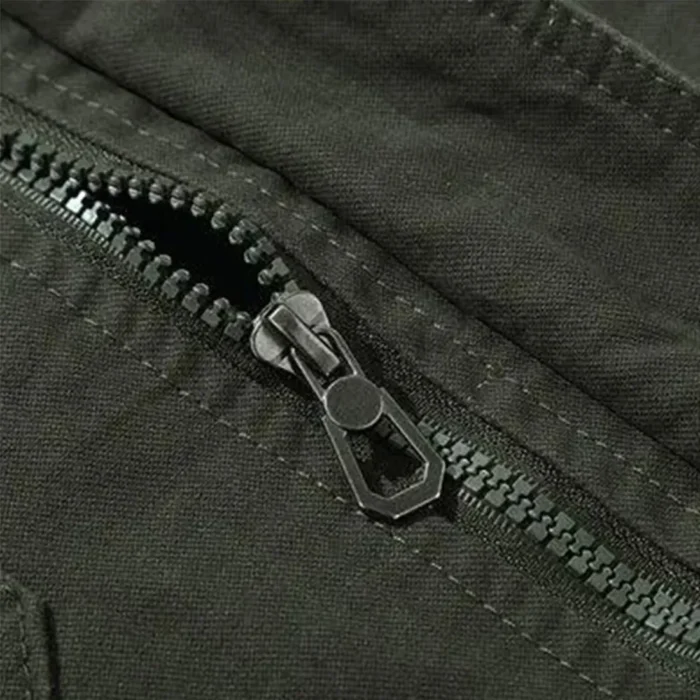 military jacket zipper