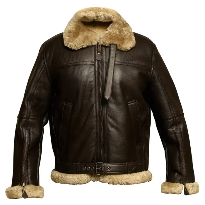 Shearling Aviator Bomber Jacket