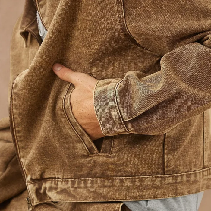 Men's Cropped Jacket Pocket