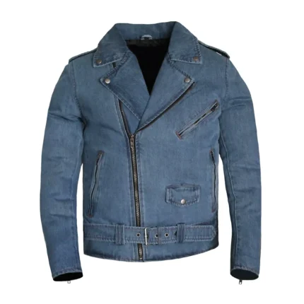 Unisex Denim Motorcycle Jacket