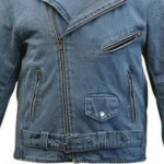 Denim Motorcycle Jacket Pockets