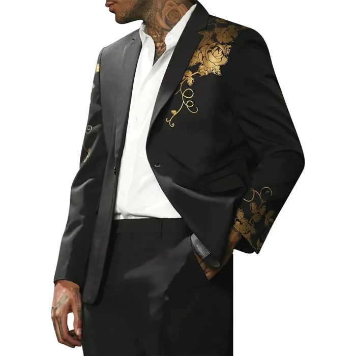 men's embroidered blazer jacket