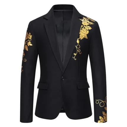 men's embroidered blazer jacket