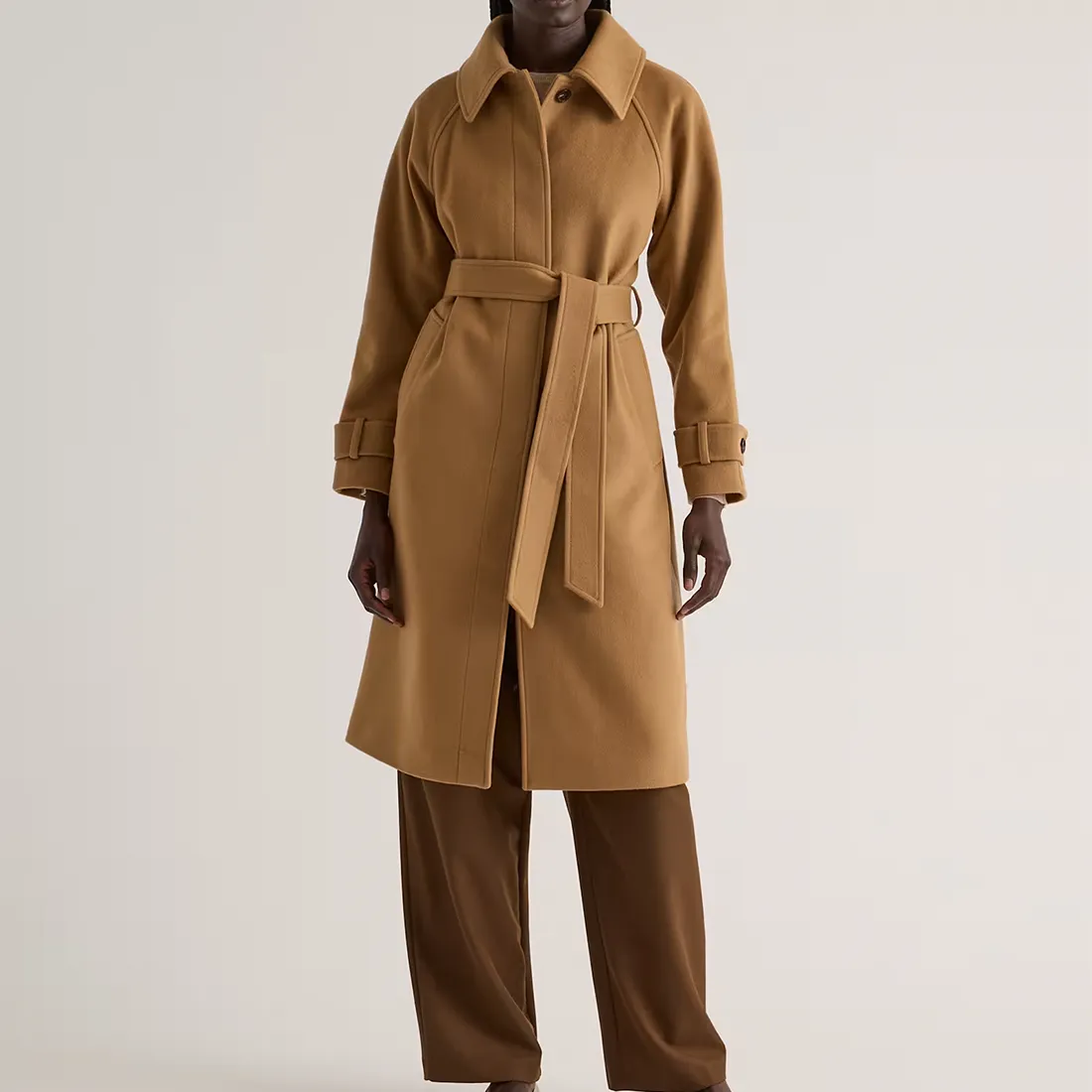 Women's Wool Belted Coat