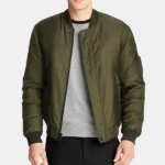 Men's Satin Bomber Jacket