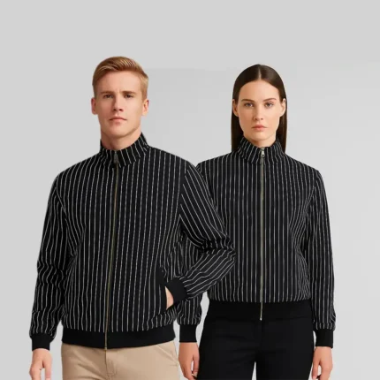 Black Pinstripe Jacket