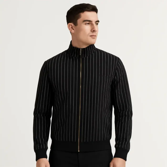 Black Pinstripe Jacket
