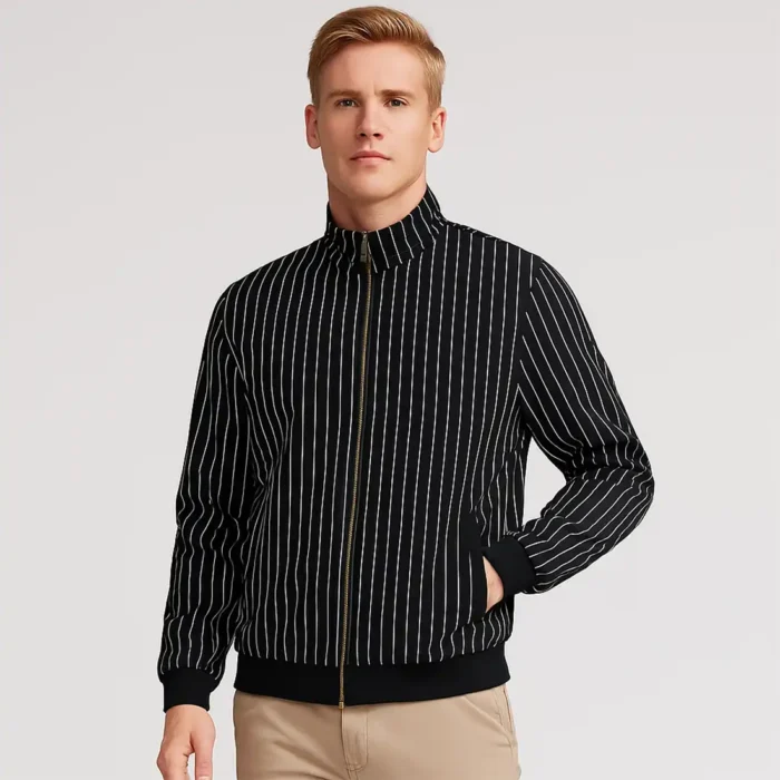 Black Pinstripe Jacket