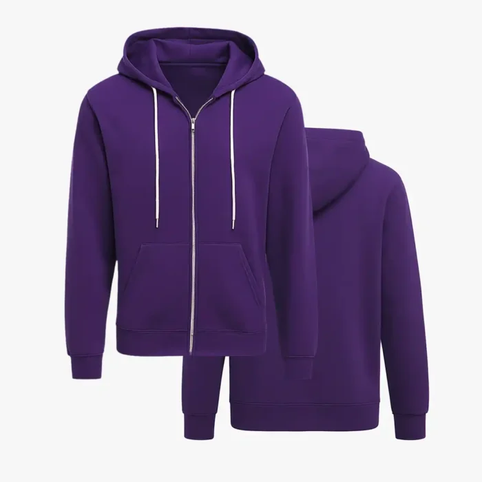 Justin Bieber Purple Hooded Jacket