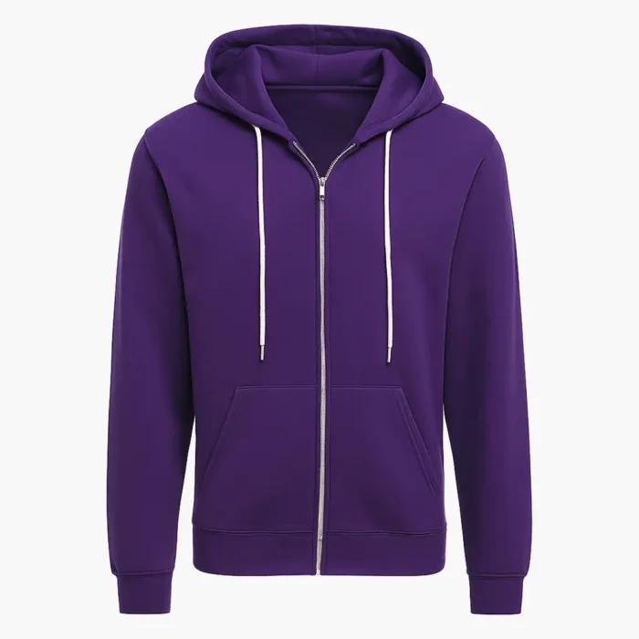 Justin Bieber Purple Hooded Jacket