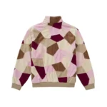 Patchwork Velour Track Jacket