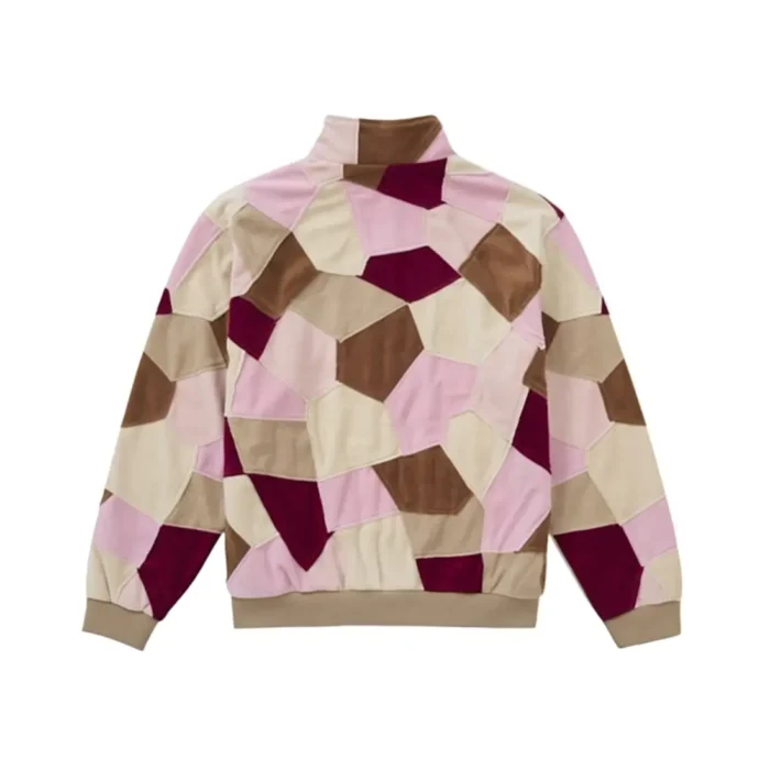Patchwork Velour Track Jacket