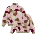Patchwork Velour Track Jacket