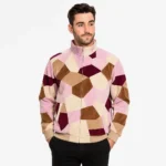 Patchwork Velour Track Jacket