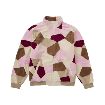 Patchwork Velour Track Jacket