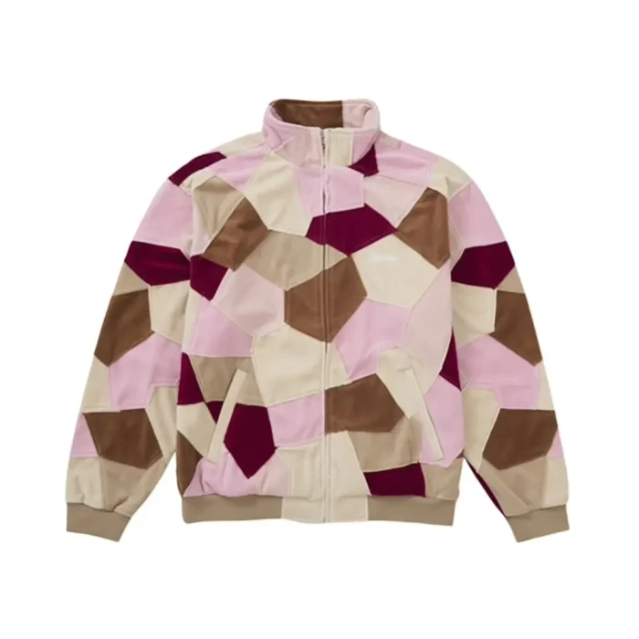 Patchwork Velour Track Jacket