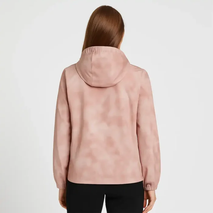 Women's Pink Hooded Track Jacket