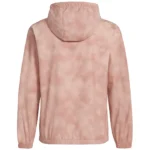Women's Pink Hooded Track Jacket