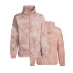 Women's Pink Hooded Track Jacket