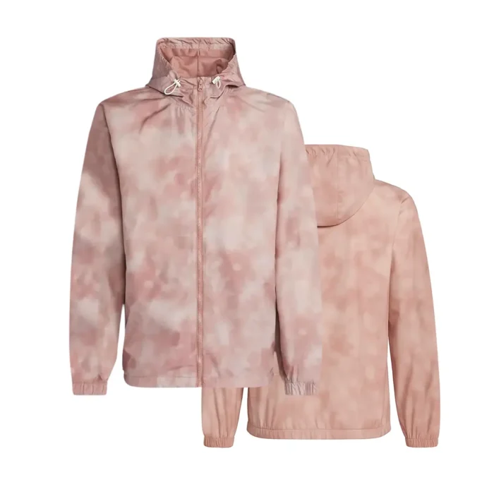 Women's Pink Hooded Track Jacket