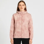 Women's Pink Hooded Track Jacket