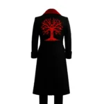 Gothic Halloween Tree Trench Coat