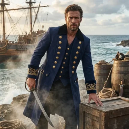 Men’s Pirate Captain Frock Coat
