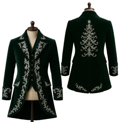 green Christmas tailcoat