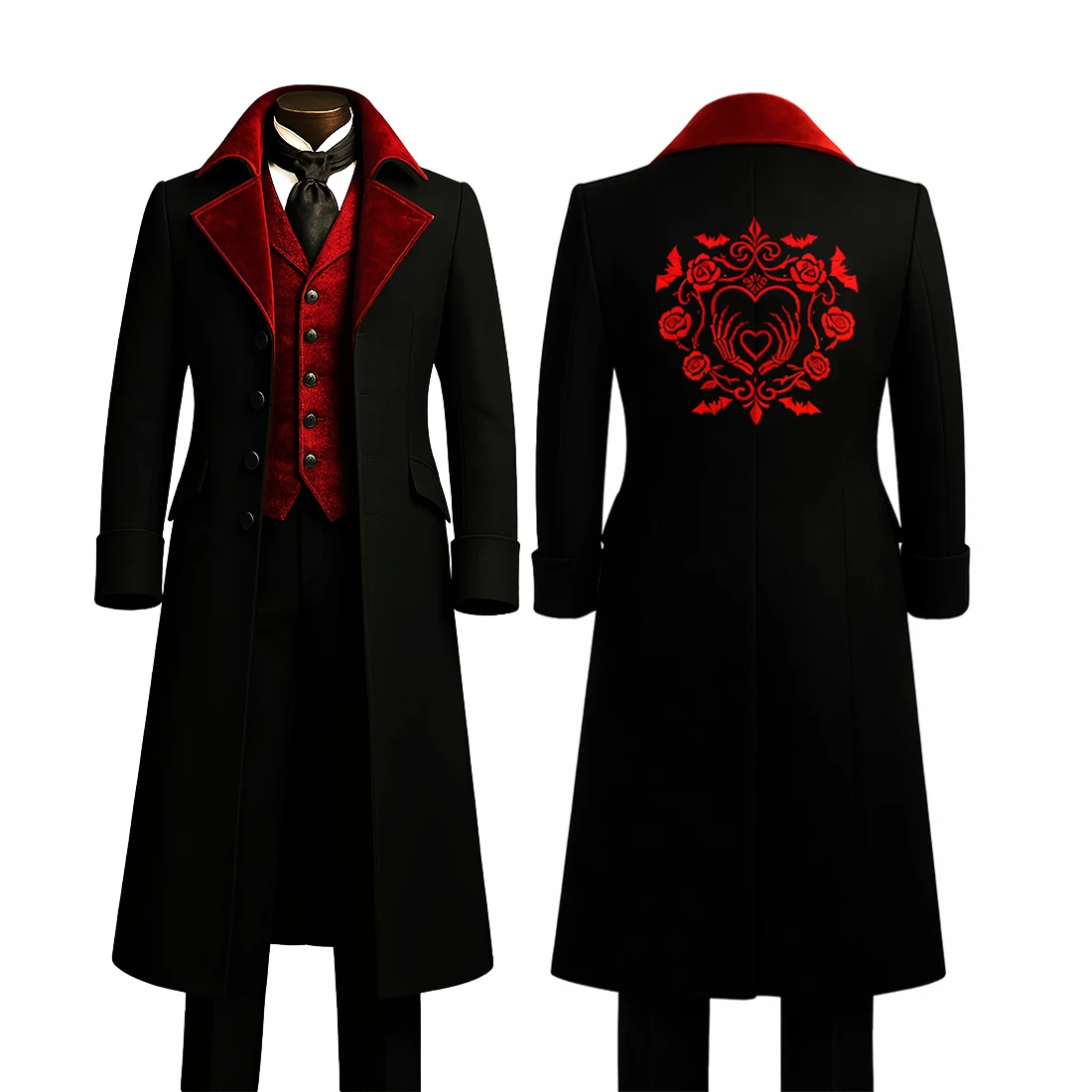 gothic vampire coat 6 Vampire Halloween Costume