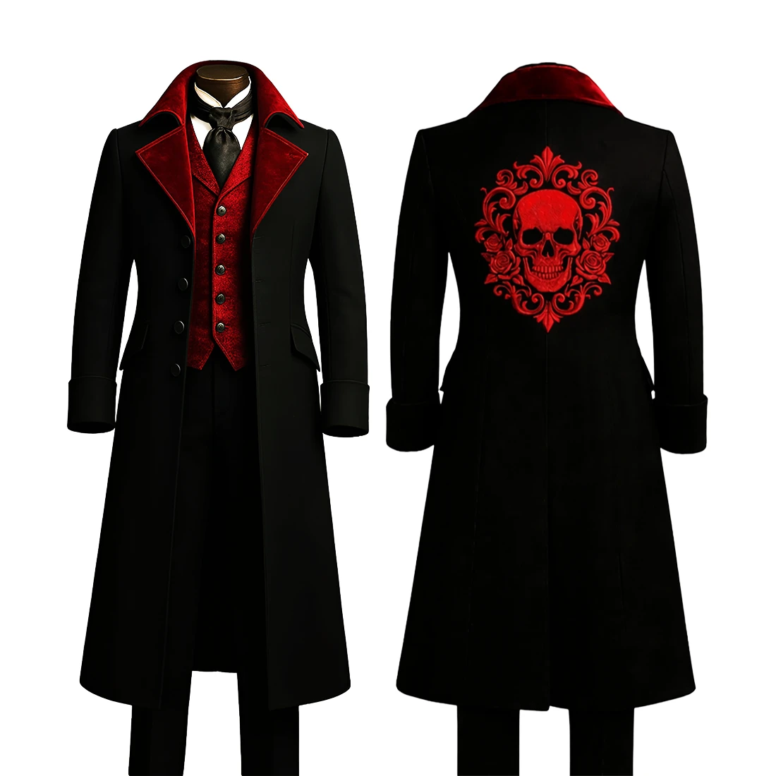 gothic vampire coat 8 Memento Mori Gothic Coat