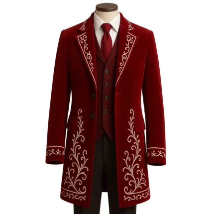 winter embroidered suit