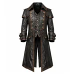 Distressed Brown Leather Pirate Costume