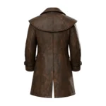 Distressed Leather Pirate Coat