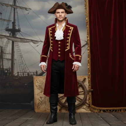 Red Velvet Pirate Jacket