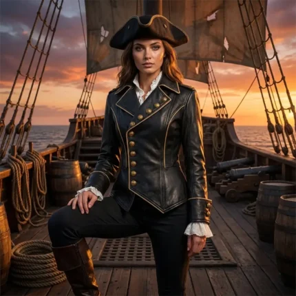 Women's Pirate Leather Jacket