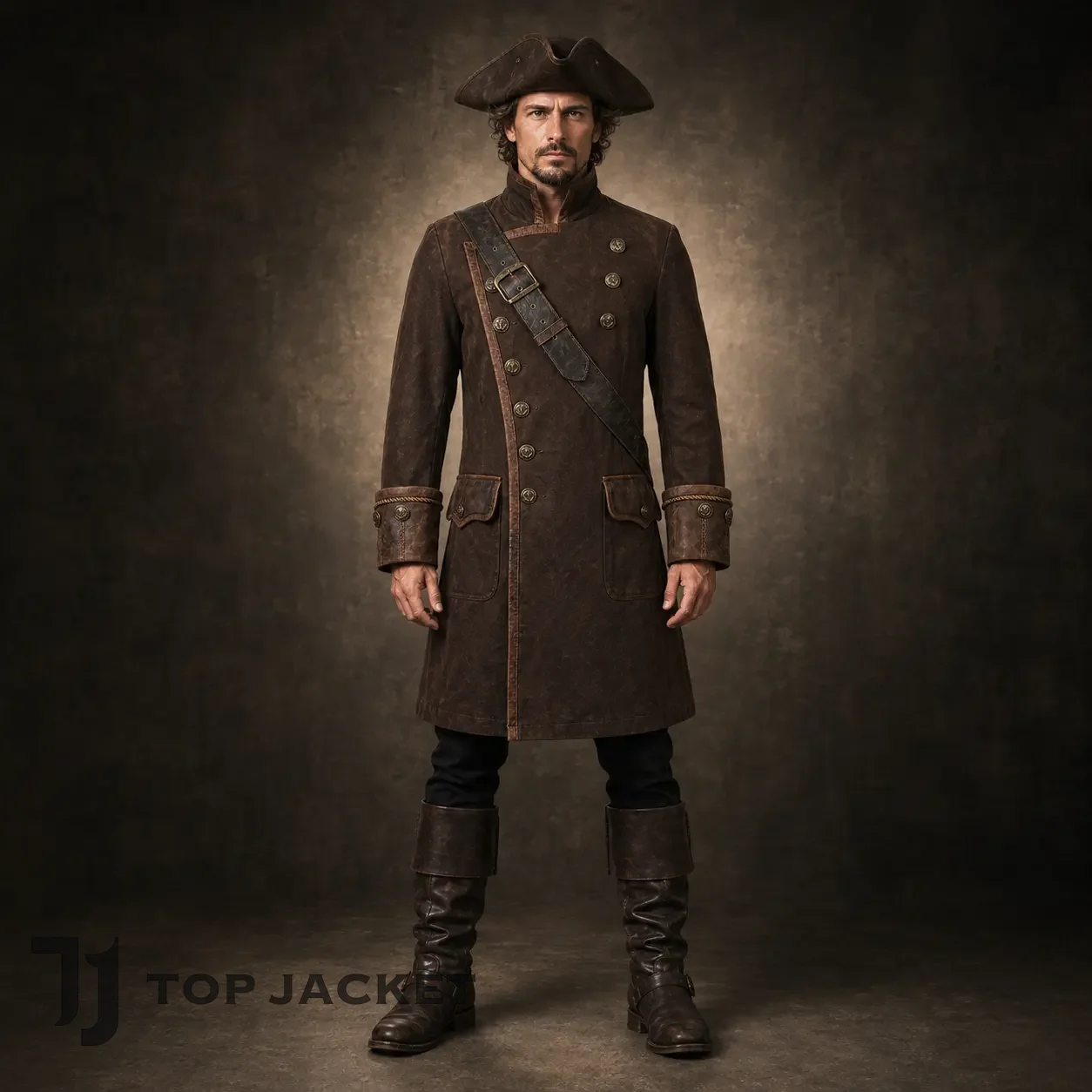 Men Brown Pirate Coat, Captain Costume Jacket, Medieval Buccaneer Outfit, Renaissance Fair Steampunk Coat Men Brown Pirate Coat, Captain Costume Jacket, Medieval Buccaneer Outfit, Renaissance Fair Steampunk Coat