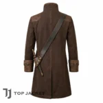 Men’s Brown Pirate Coat, Sea Captain Jacket, Victorian Military Frock Suit, Corsair Costume, Renaissance Pirate Coat 2