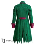 Men Green Pirate Coat, Tattered Zombie Pirate Jacket, Buccaneer Captain Cosplay Coat, Gothic Steampunk Halloween Costume 3