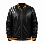 Black Satin Tiger Bomber Jacket, Mens Varsity Jacket, Graphic Tiger Jacket, Lightweight Streetwear